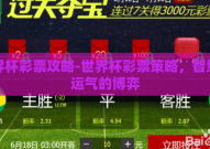 世界杯彩票攻略-世界杯彩票策略，智慧与运气的博弈