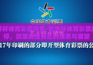 世界杯体育彩票停售-世界杯体育彩票的暂停，政策调整背后的深思与展望