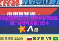 世界杯彩票怎么玩儿-世界杯彩票微探，乐趣、战略与竞猜的艺术