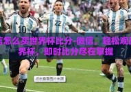 微信怎么买世界杯比分-微信，轻松观战世界杯，即时比分尽在掌握