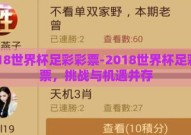 2018世界杯足彩彩票-2018世界杯足彩彩票，挑战与机遇并存