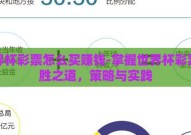 世界杯彩票怎么买赚钱-掌握世界杯彩票获胜之道，策略与实践