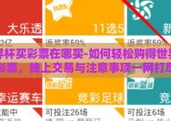 世界杯买彩票在哪买-如何轻松购得世界杯彩票，线上交易与注意事项一网打尽