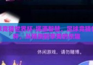 足球竞猜世界杯-挥洒智慧，足球竞猜世界杯，从预测到享受的乐趣