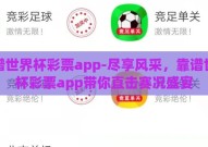 靠谱世界杯彩票app-尽享风采，靠谱世界杯彩票app带你直击赛况盛宴