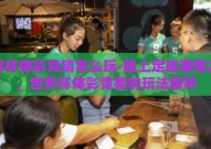 世界杯体彩竞猜怎么玩-踏上足球激情之旅，世界杯体彩竞猜的玩法解析