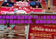 世界杯体育彩票进胜球-2023年世界杯足球战幕下的购彩新风向，体育彩票与进胜球的博弈