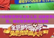 体彩中的世界杯彩票怎么买-玩转世界杯彩票，体彩世界的欢乐与策略