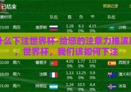 用什么下注世界杯-给您的注意力推波助澜，世界杯，我们该如何下注