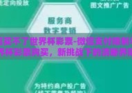 微信买不了世界杯彩票-微信支付限制与世界杯彩票购买，新挑战下的清晰界限