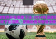 足球世界杯在哪里下注-2024年足球世界杯下注指南，正确途径与智慧决策