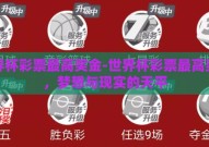 世界杯彩票最高奖金-世界杯彩票最高奖金，梦想与现实的天平