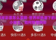 世界杯彩票怎么买啊-世界杯热潮下的幸运小贴士，如何智慧购彩