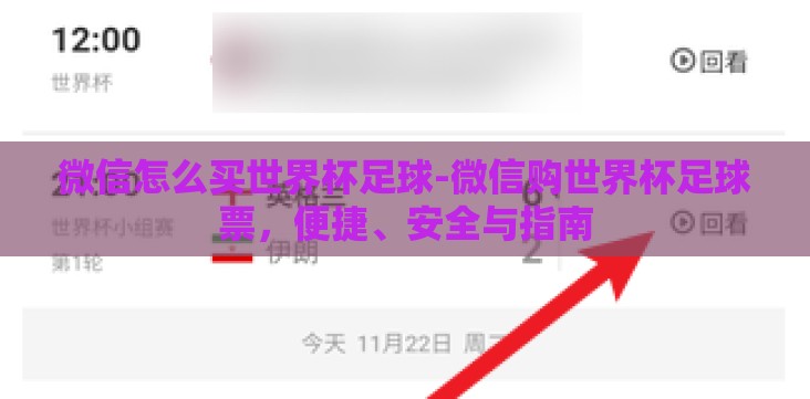 微信怎么买世界杯足球-微信购世界杯足球票,便捷、安全与指南 微信怎么买世界杯足球-微信购世界杯足球票,便捷、安全与指南