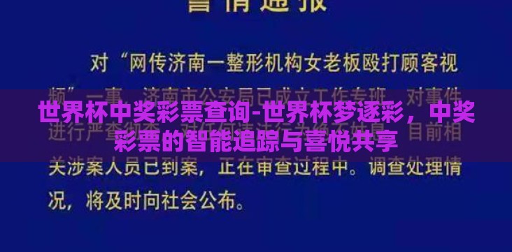 世界杯中奖彩票查询-世界杯梦逐彩,中奖彩票的智能追踪与喜悦共享 世界杯中奖彩票查询-世界杯梦逐彩,中奖彩票的智能追踪与喜悦共享