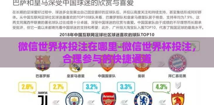 微信世界杯投注在哪里-微信世界杯投注，合理参与的快捷通道