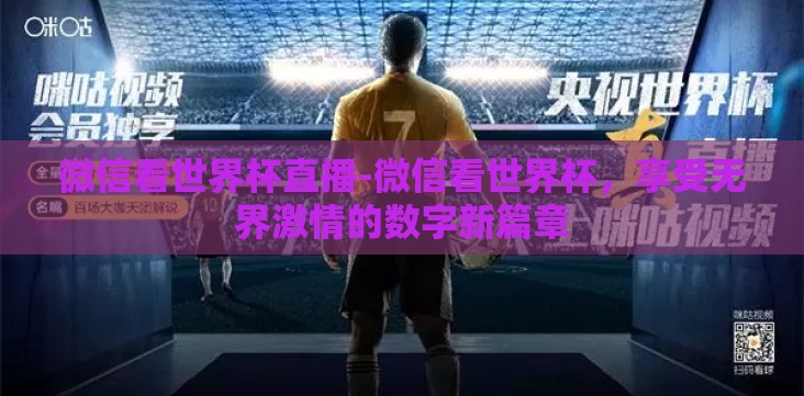 微信看世界杯直播-微信看世界杯,享受无界激情的数字新篇章 微信看世界杯直播-微信看世界杯,享受无界激情的数字新篇章