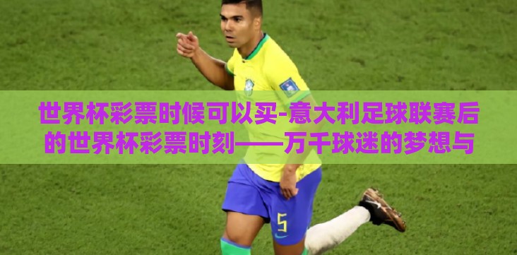 世界杯彩票时候可以买-意大利足球联赛后的世界杯彩票时刻——万千球迷的梦想与冒险之旅 世界杯彩票时候可以买-意大利足球联赛后的世界杯彩票时刻——万千球迷的梦想与冒险之旅