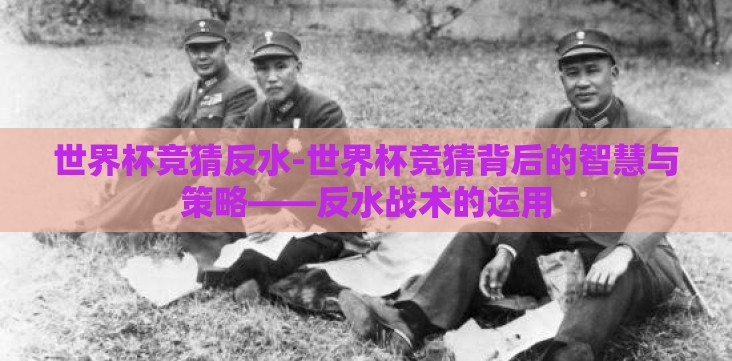 世界杯竞猜反水-世界杯竞猜背后的智慧与策略——反水战术的运用 世界杯竞猜反水-世界杯竞猜背后的智慧与策略——反水战术的运用