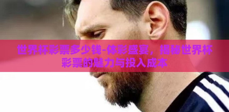 世界杯彩票多少钱-体彩盛宴,揭秘世界杯彩票的魅力与投入成本 世界杯彩票多少钱-体彩盛宴,揭秘世界杯彩票的魅力与投入成本