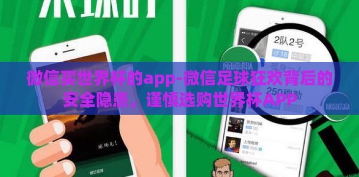 微信买世界杯的app-微信足球狂欢背后的安全隐患，谨慎选购世界杯APP