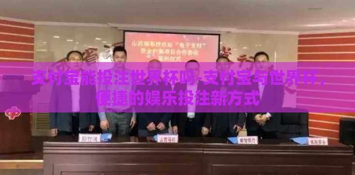 支付宝能投注世界杯吗-支付宝与世界杯，便捷的娱乐投注新方式