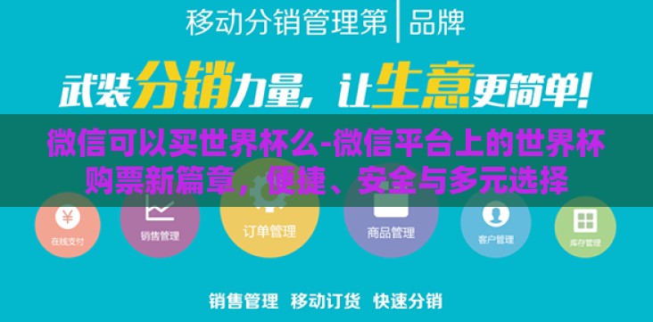 微信可以买世界杯么-微信平台上的世界杯购票新篇章，便捷、安全与多元选择