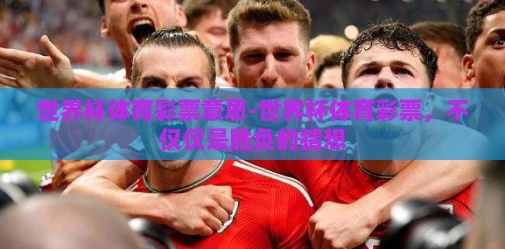 世界杯体育彩票意思-世界杯体育彩票,不仅仅是胜负的猜想 世界杯体育彩票意思-世界杯体育彩票,不仅仅是胜负的猜想