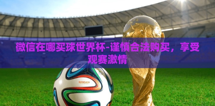 微信在哪买球世界杯-谨慎合法购买,享受观赛激情 微信在哪买球世界杯-谨慎合法购买,享受观赛激情