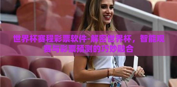 世界杯赛程彩票软件-解密世界杯，智能观赛与彩票预测的巧妙融合