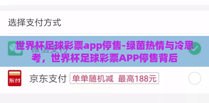 世界杯足球彩票app停售-绿茵热情与冷思考,世界杯足球彩票APP停售背后 世界杯足球彩票app停售-绿茵热情与冷思考,世界杯足球彩票APP停售背后
