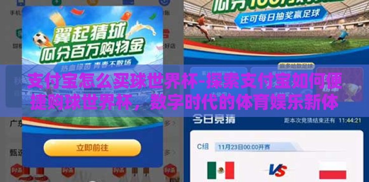 支付宝怎么买球世界杯-探索支付宝如何便捷购球世界杯,数字时代的体育娱乐新体验 支付宝怎么买球世界杯-探索支付宝如何便捷购球世界杯,数字时代的体育娱乐新体验